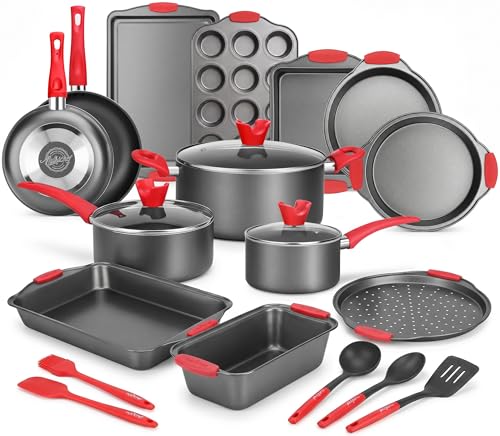 21 Piece Nonstick Cookware Set (21-Piece Set)