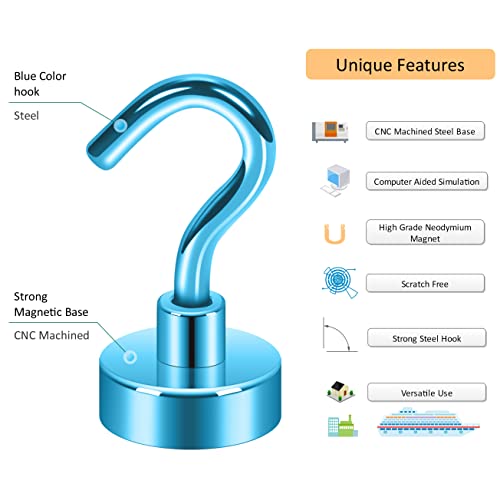 Magnetic Hooks (Royalblue / 0.67 inches)