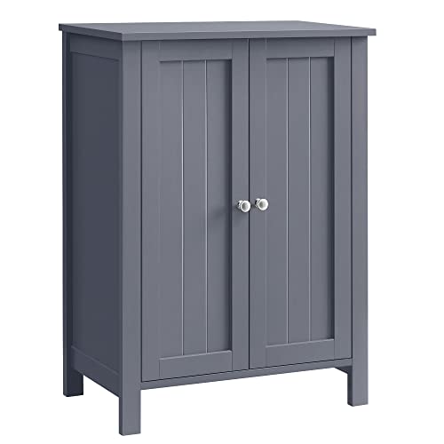 Bathroom Floor Storage Cabinet (Grey / 2 Doors(23.6"W))