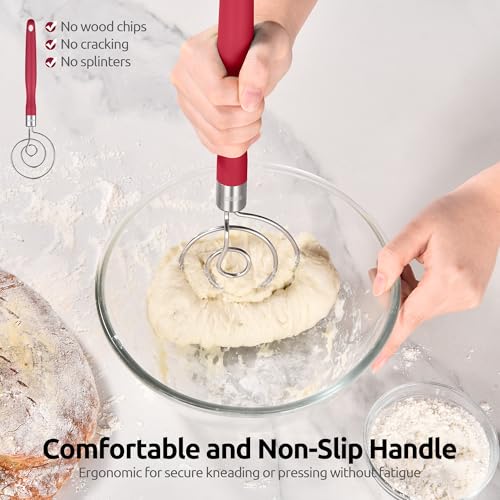 Danish Dough Whisk 18 (Red)