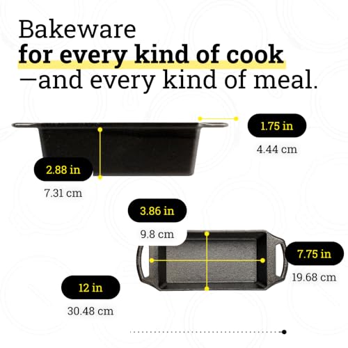 Pre Seasoned Cast Iron Loaf Pan (Loaf Pan 8.5x4.5 Inch)