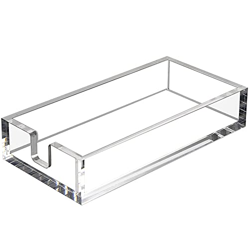 Acrylic Napkin Holder for Bathroom (Clear / 9x5.5'')