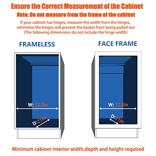 Pull Out Cabinet Organizer (1 Tier / 11"W x 18"D)