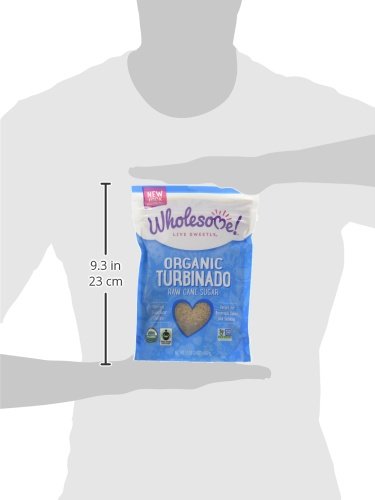 Organic Raw Cane Turbinado 24oz (24 Ounce (Pack of 12))