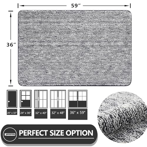 Indoor Doormat 36"x60" (Dark Grey / 3'0" x 5'0")