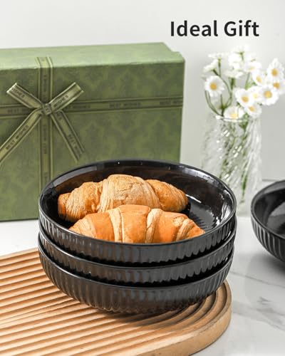 Pasta Bowls Set of 4 (Black / Set of 4)