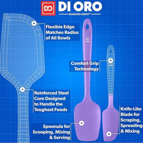 DI ORO Silicone Spatula Set (Lavender)