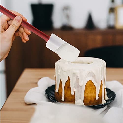 Commercial Grade Silicone Rubber Spatula Set (2 Scrapers 14"(M))
