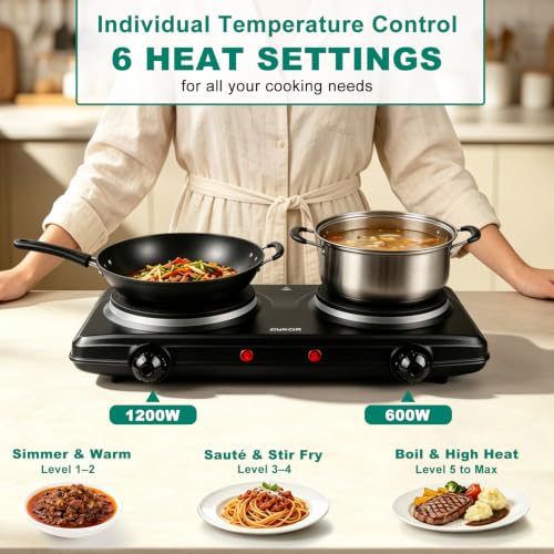 Electric Burner (15.7*7.8*2.36inch / Black)
