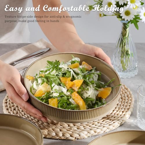 Pasta Bowls Set of 4 (Caramel Khaki)
