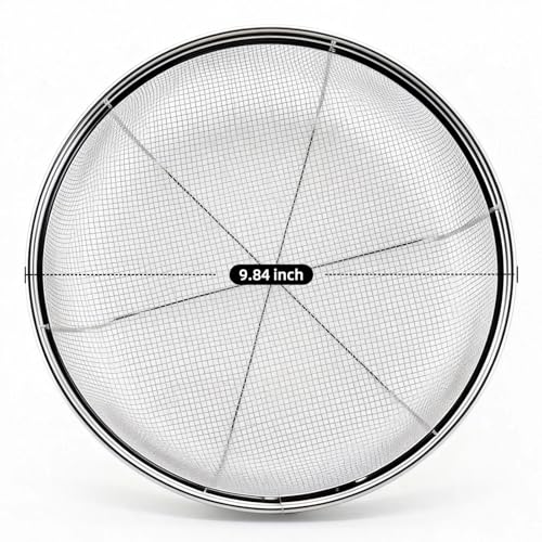 Fine Mesh Strainer for Kitchen (9.84 inch / Flat Shape)
