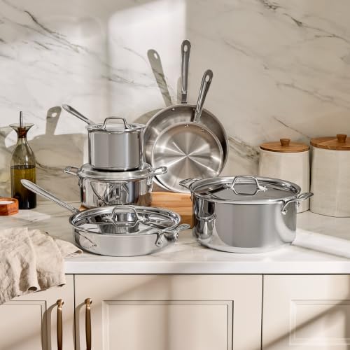 D3® Stainless Steel Cookware Set (10-Piece Cookware Set)
