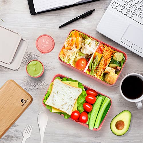 Bento Box for Kids and Adults (Dark Pink)