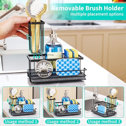 Sink Caddy Sponge Holder (Black)