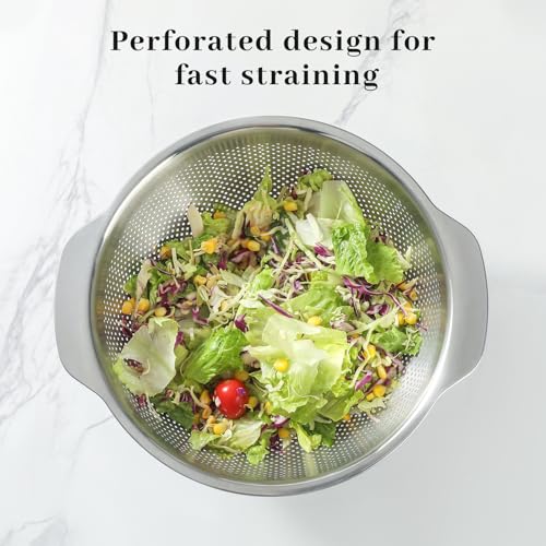 18 8 Stainless Steel Microwell Colander (5QT Colander / primary colour)