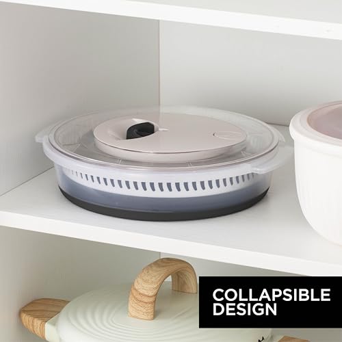 Collapsible Salad Spinner (Black)