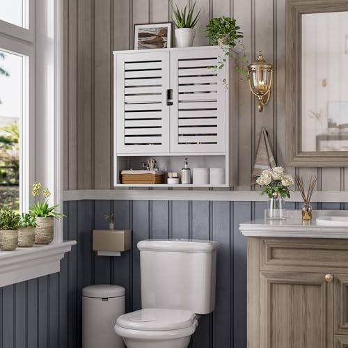 Bathroom Cabinet Wall Mounted (White)