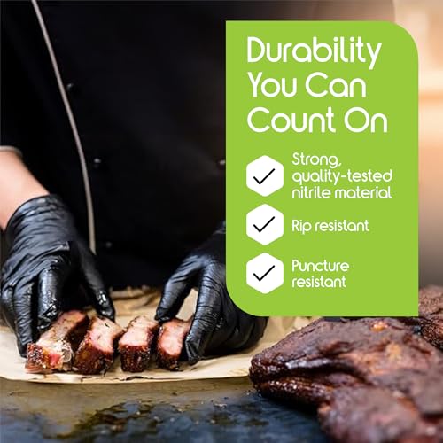 Black Nitrile Gloves (XX-Large / Nitrile)