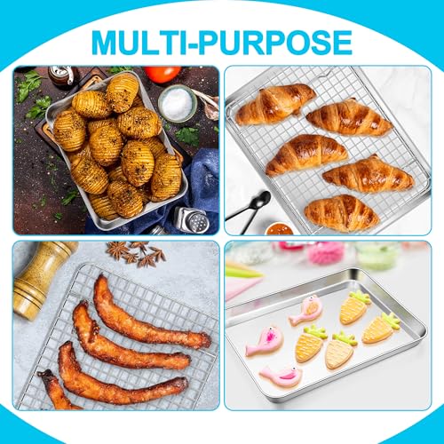 Baking Sheet with Wire Rack Set (12.5"x9.5")
