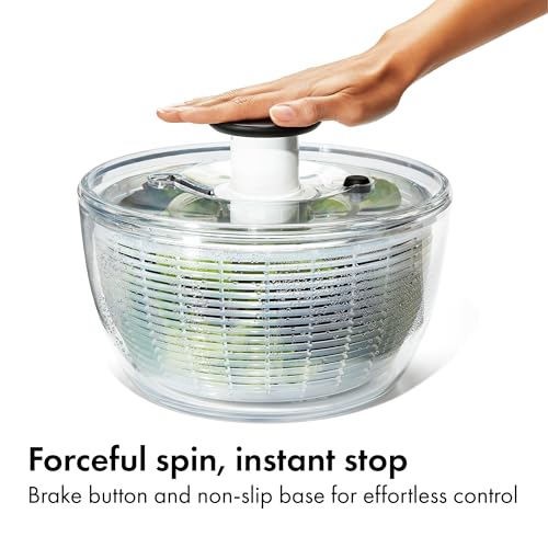 Good Grips 6.22 Qt Salad Spinner (White / Large)