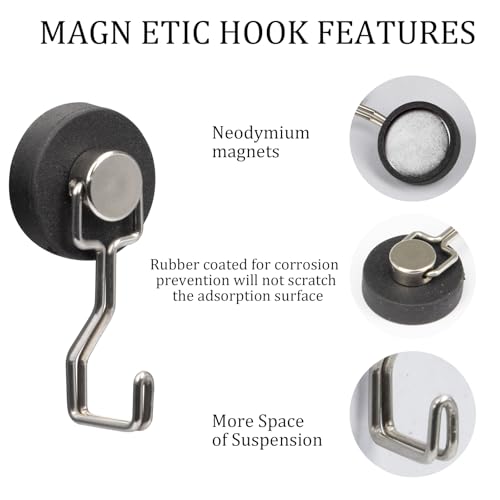 Rubber Coated Magnetic Hooks for Cruise Ship Cabin (Sliver)