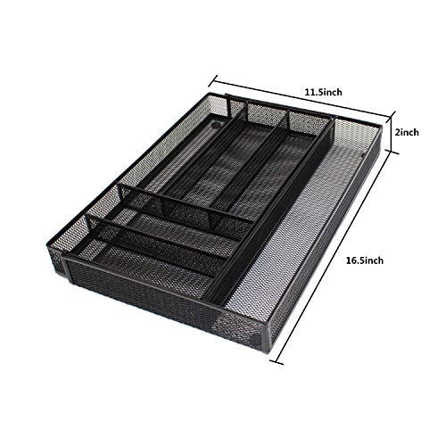 Utensil Drawer Organizer (Black)