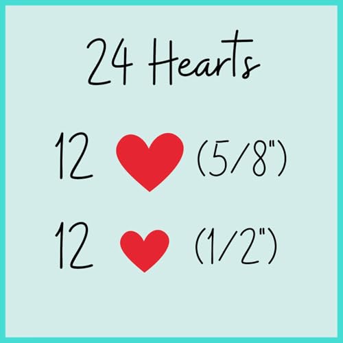 Red Icing Hearts (108 Icing Hearts)
