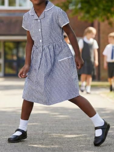 Unisex Kids Boys Girls Soft Cotton School Socks 8 (Large / White)