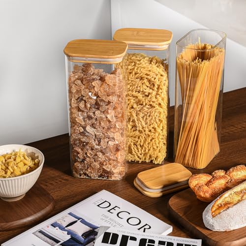 71oz 2.2Qt Rectangle Glass Storage Containers with Lids 4 (71oz*4)