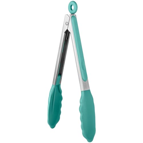 Kitchen Tong for Cooking (Aqua Sky / 9 inch)