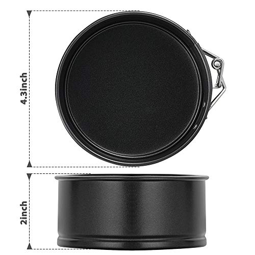 4 Inch Springform Pan 4 Pack Mini Cake Pan Cheesecake Pan (4 Inches)