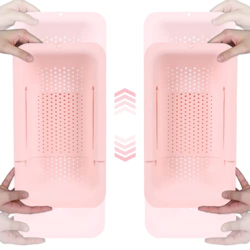 Over Sink Colander (2 Pack / Pink)