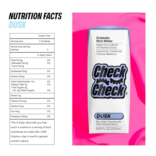 CheckCheck Prebiotic Rice Water (8.45 Fl Oz (Pack of 12))