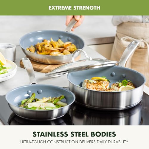 Treviso 10 Piece Cookware Set (10 Piece Cookware Pots and Pans Set)
