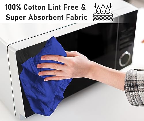 Flour Sack Towels 6 Pack 28”x28” (Navy / 28x28 Inch)