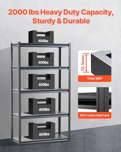 Storage Shelves (18" D x 40" W x 72" H)