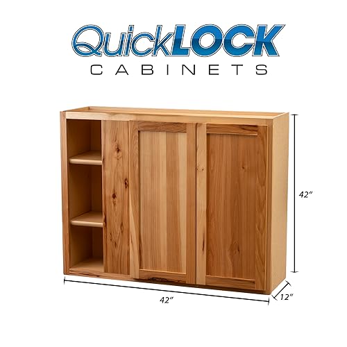 Quicklock RTA (12"D x 42"W x 42"H Blind Corner / Rustic Hickory)