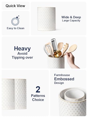 Utensil Holder for Kitchen Counter (Clover(L))