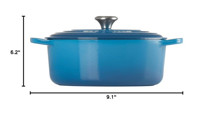 Enameled Cast Iron Oval Dutch Oven (Marseille / 5 qt)