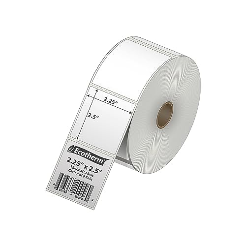 2.25" x 2.5" Thermal Labels (2.25 x 2.5 - 6000 Labels)