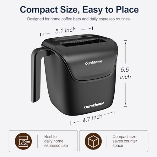 Espresso Knock Box with Lid (Black)