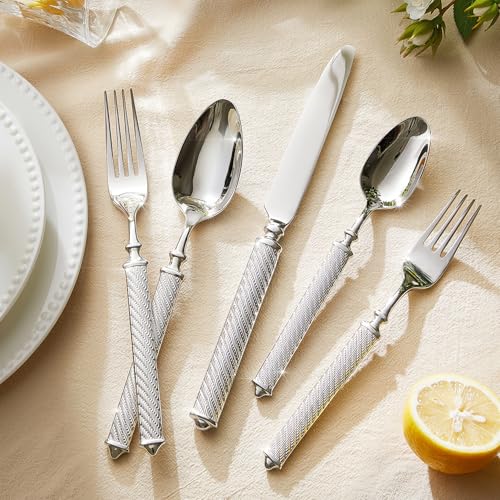 Silverware Set for 8 (40-Piece / Silver)