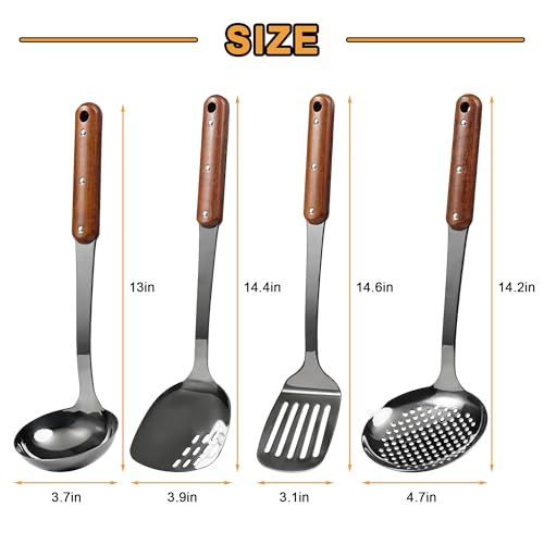 Stainless Steel Wok Spatula (Black / Cooking utensils-C)