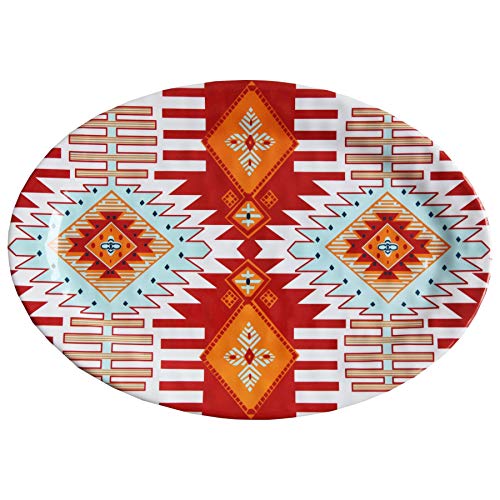 Southwest 14 Piece Aztec Melamine Plastic Dinnerware Set (14 Piece / Southwest Melamine)