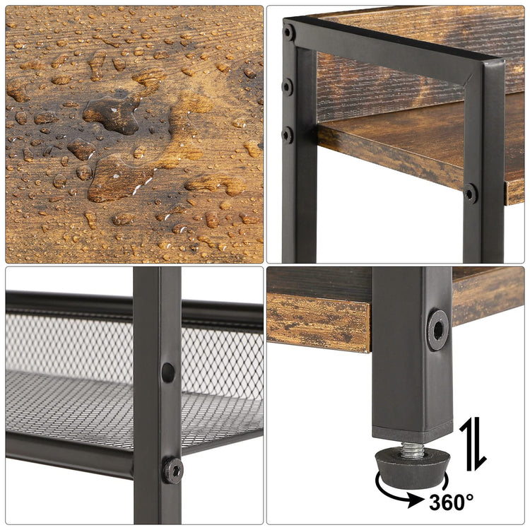 3 Tier Spice Rack (3-tier / Rustic Brown)