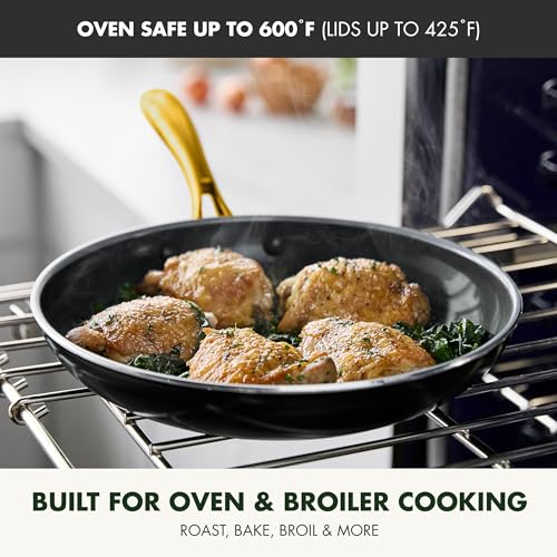12 Piece Nonstick Swift Cookware Set (12pc Pots & Pans Set / Black)