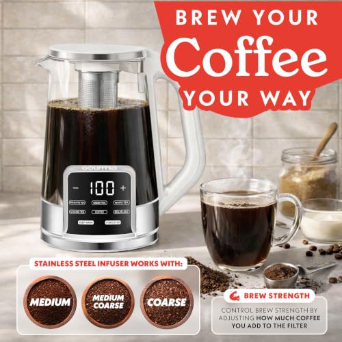 Electric Glass Kettle (White)