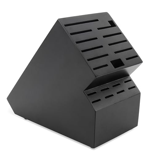 Universal Knife Block Without Knives (Black-20 Slot)