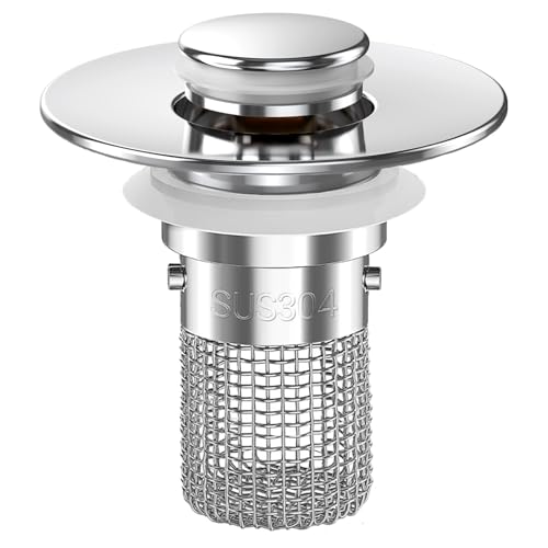 Bathroom Sink Drain Strainer (Sliver-1)