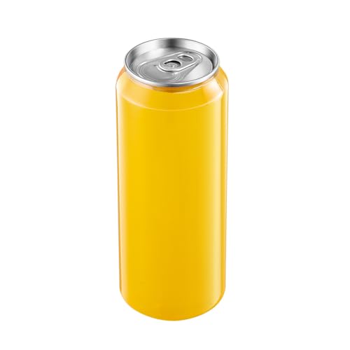 16.9OZ(500ml) Disposable Juice Bottles 100 Pack - Plastic Sealable Can Cups with Lids for Boba, Smoothie, Drinking, Clear Beverage Container with Easy Open Lids
